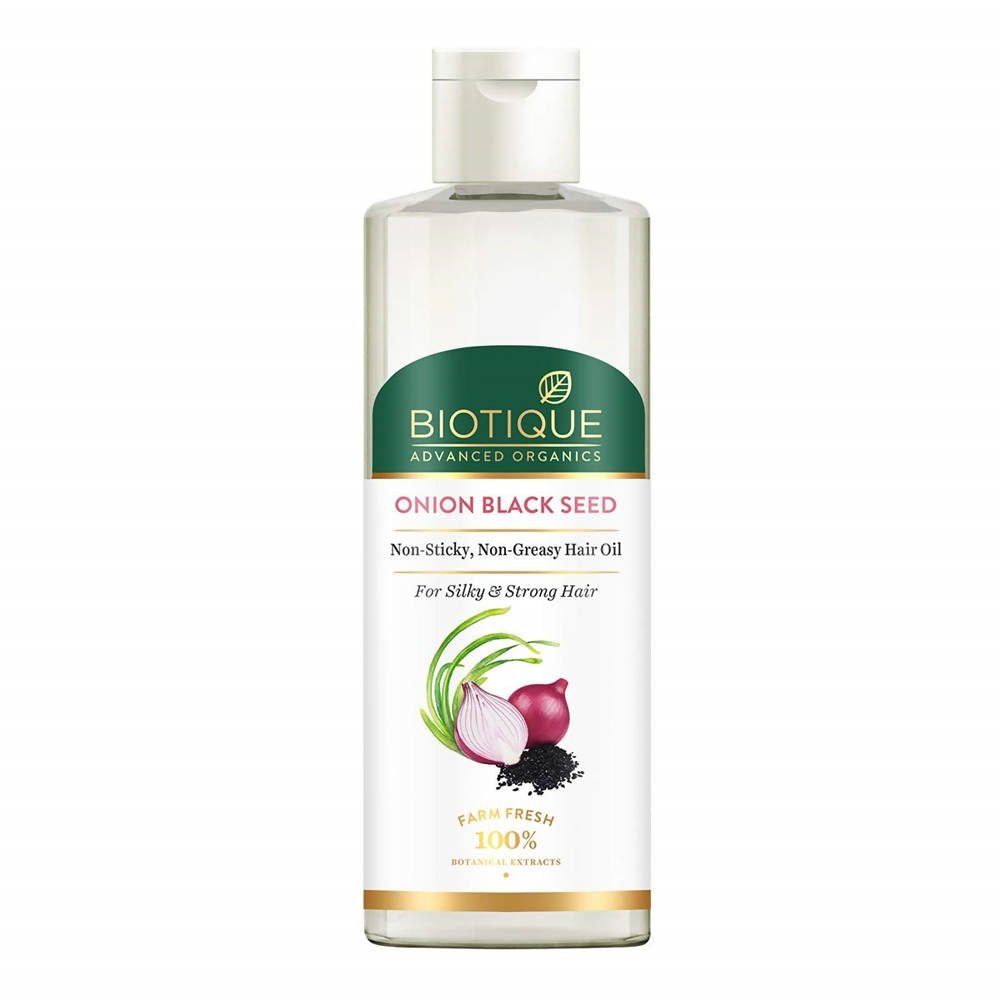 Biotique Advanced Organics Onion Black Seed No - Sticky No - Greasy Hair Oil - Vamzn#