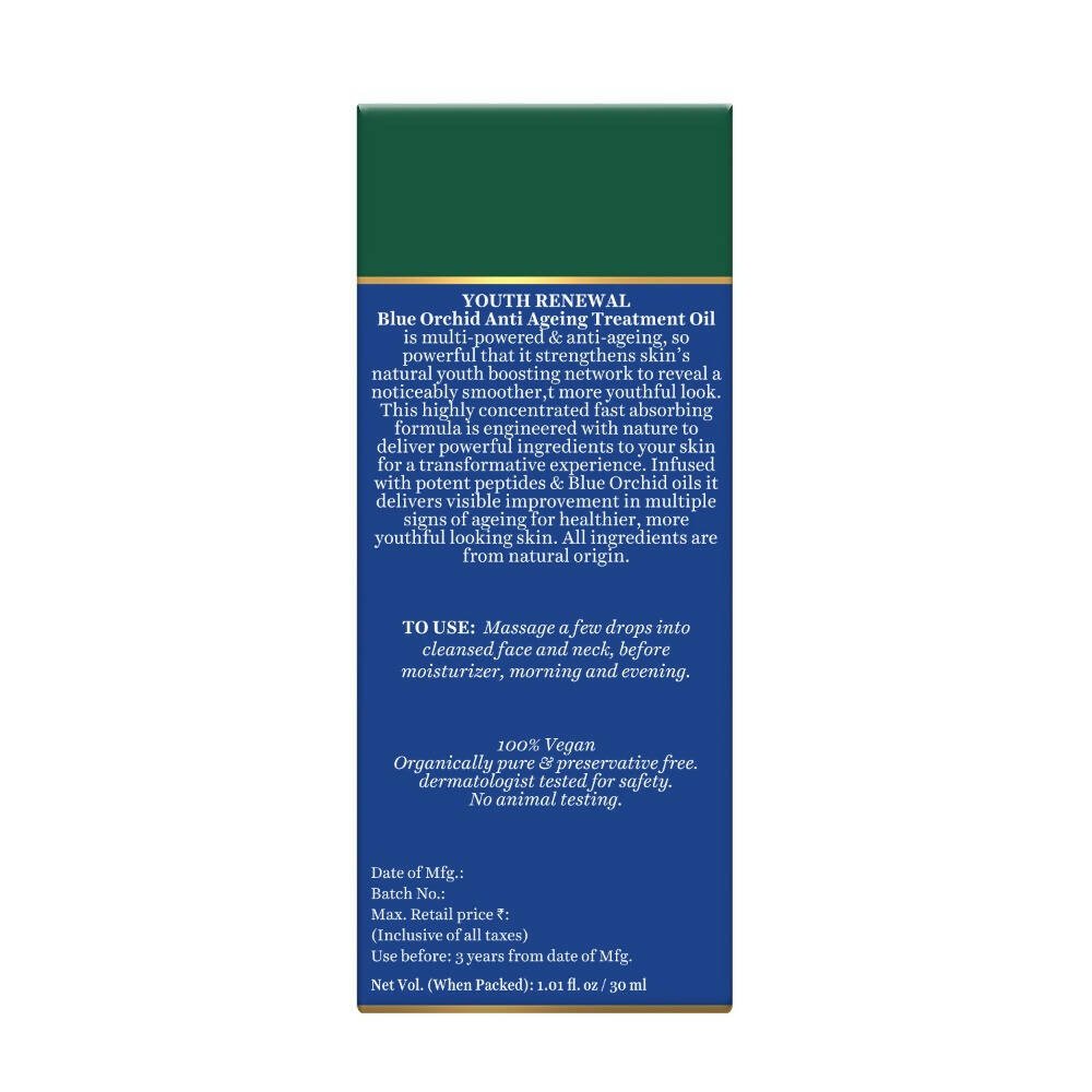 Biotique Advanced Organics Youth Renewal Blue Orchid Anti Ageing Treatment Oil - Vamzn#