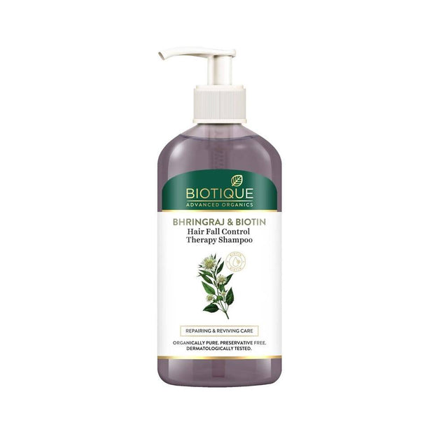 Biotique Bhringraj & Biotin Hair Fall Control Therapy Shampoo - Vamzn#