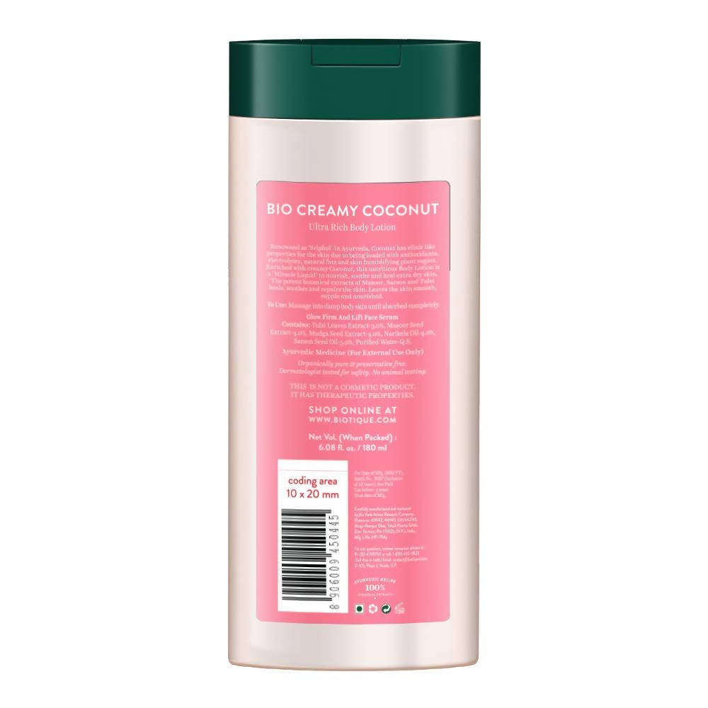 Biotique Bio Creamy Coconut Ultra Rich Body Lotion - Vamzn#