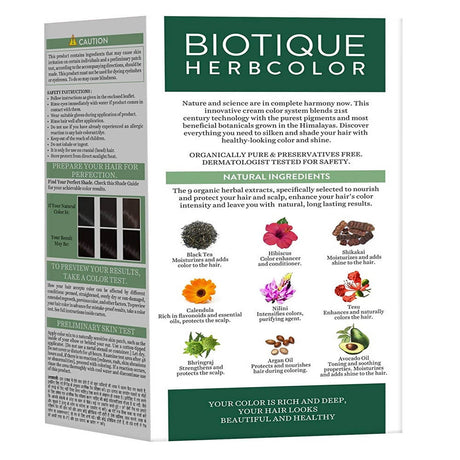 Biotique Bio Herbcolor 1N Natural Black Conditioning Color - Vamzn#