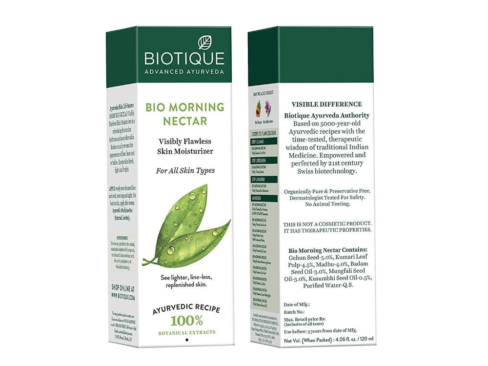 Biotique Bio Morning Nectar Visibly Flawless Skin Moisturizer - Vamzn#