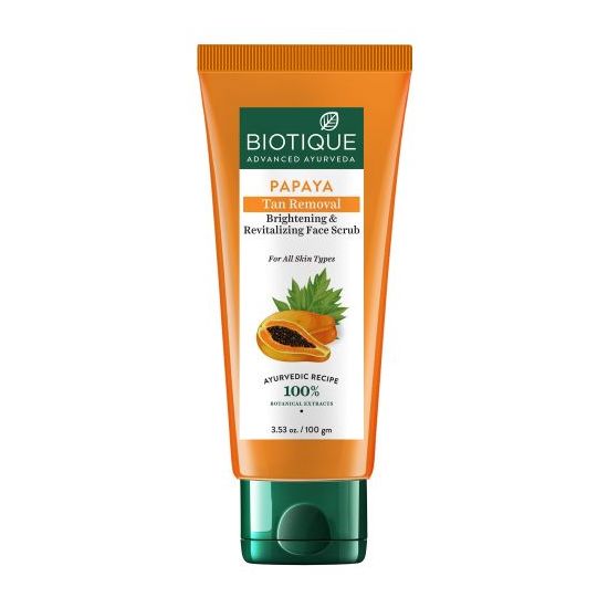 Biotique Bio Papaya Revitalizing Tan - Removal Scrub - Vamzn#
