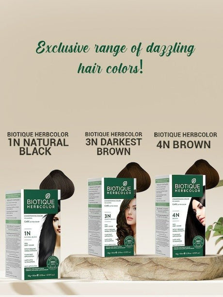 Biotique Herbcolor 3N Darkest Brown - Vamzn#