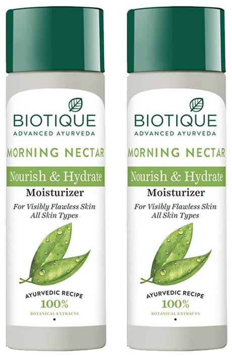 Biotique Morning Nectar Flawless Skin Moisturizer Lotion L Prevents Dark Spots, Blackheads And Blemishes L Visibly Flawless Skin L Nourishes And Hydrates Skin L All Skin Types L 190Ml - Vamzn#