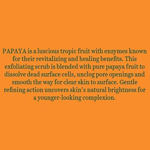 Biotique Papaya Tan Removal Brightening & Revitalizing Face Scrub | Gentle Exfoliation | Smooth and Clear Complexation | 100% Botanical Extracts| Suitable for All Skin Types | 100g - Vamzn#