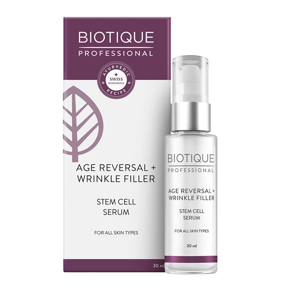Biotique Professional Age Reversal + Wrinkle Filler Stem Cell Serum - Vamzn#
