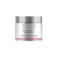 Biotique Professional Brightening + Whitening Stem Cell Night Cream - Vamzn#