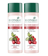 Biotique Winter Cherry Rejuvenating Lotion, 300 milliliters (Pack of 1) | 100% botanical extracts | suitable for all skin types - Vamzn#