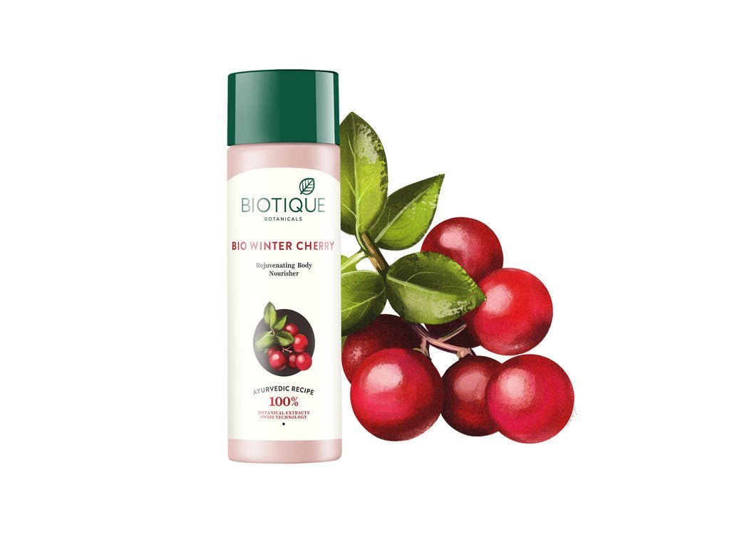 Biotique Winter Cherry Rejuvenating Lotion, 300 milliliters (Pack of 1) | 100% botanical extracts | suitable for all skin types - Vamzn#
