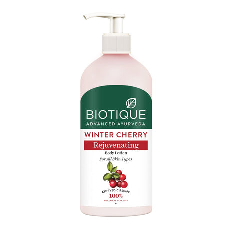 Biotique Winter Cherry Rejuvenating Lotion, 300 milliliters (Pack of 1) | 100% botanical extracts | suitable for all skin types - Vamzn#