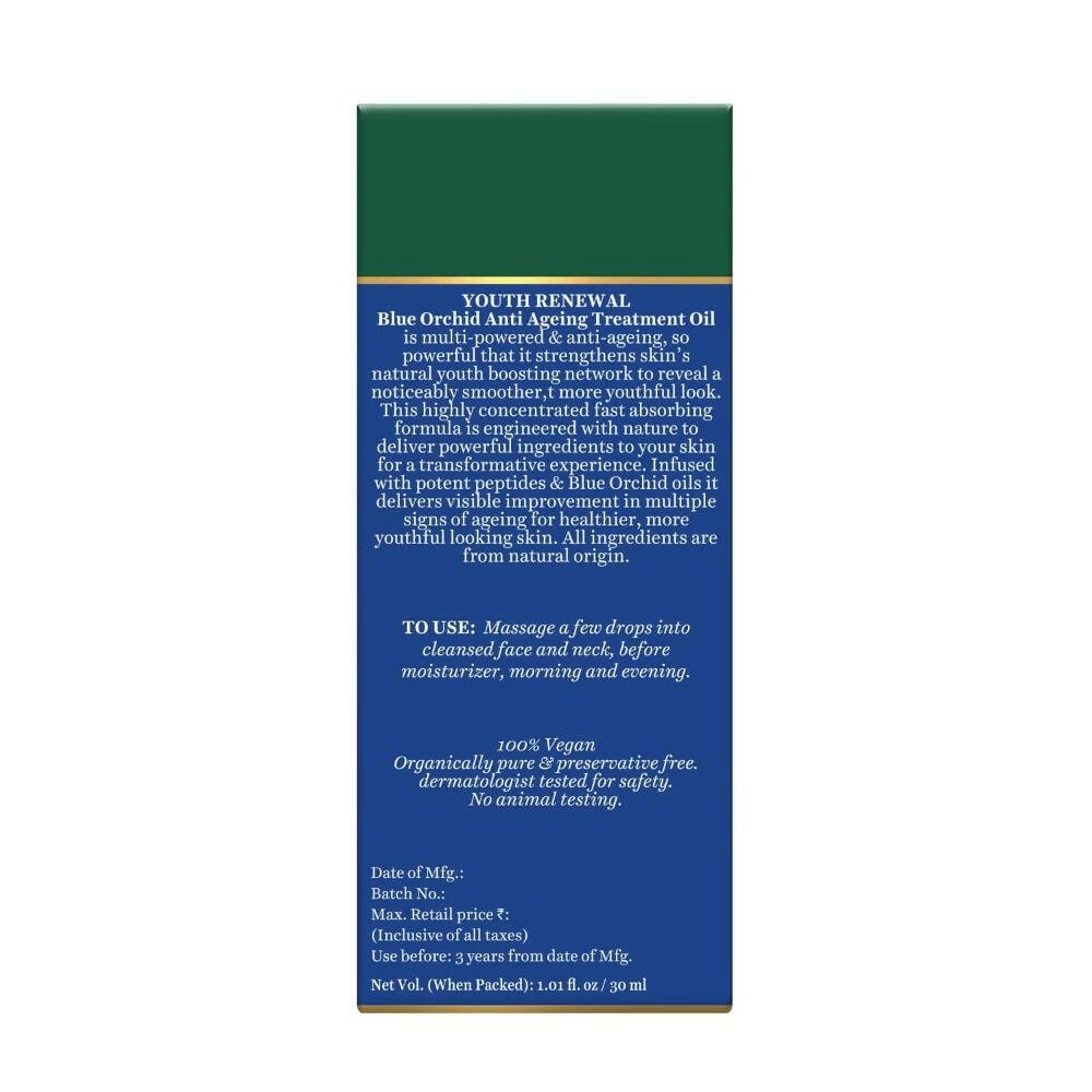 Biotique Youth Renewal Blue Orchid Anti - Ageing Treatment Oil - Vamzn#