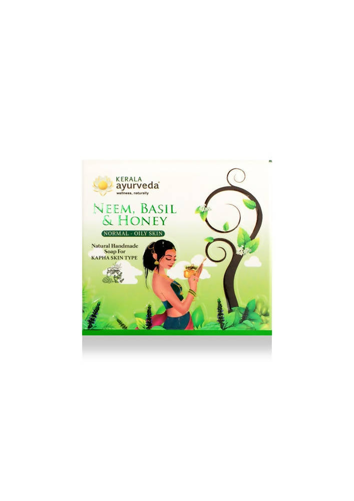 Kerala Ayurveda Natural Handmade Neem, Basil & Honey Soap