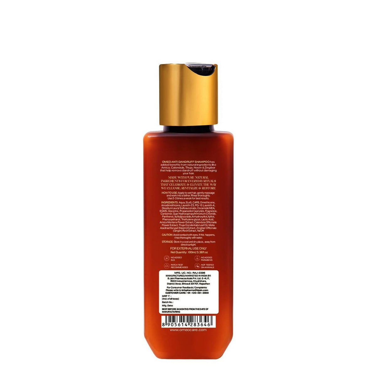 Bjain Homeopathy Omeo Anti Dandruff Shampoo - Vamzn#