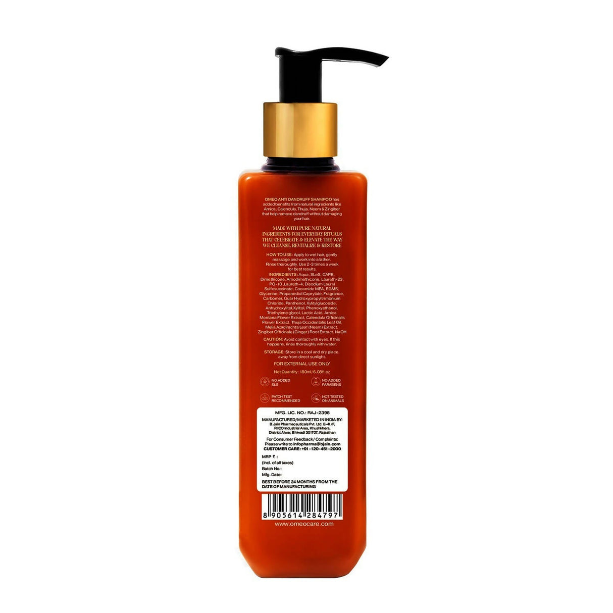 Bjain Homeopathy Omeo Anti Dandruff Shampoo - Vamzn#