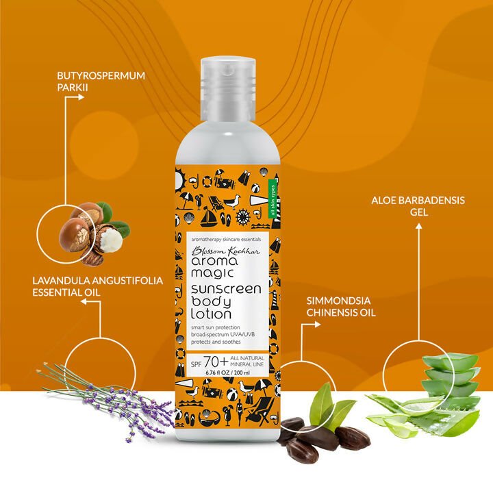 Blossom Kochhar Aroma Magic Sunscreen Body Lotion SPF 70+ - Vamzn#