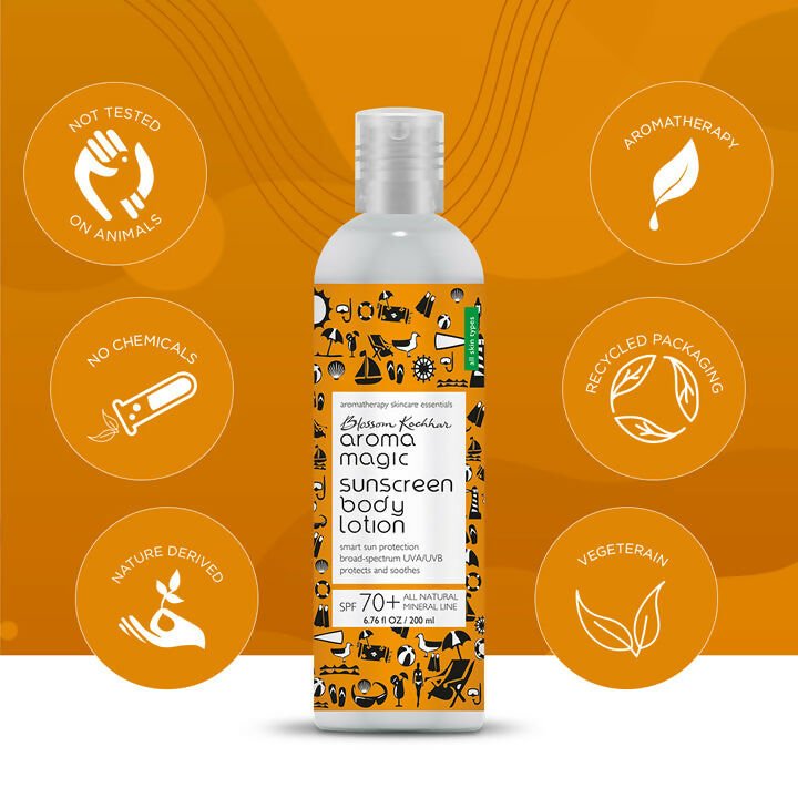 Blossom Kochhar Aroma Magic Sunscreen Body Lotion SPF 70+ - Vamzn#
