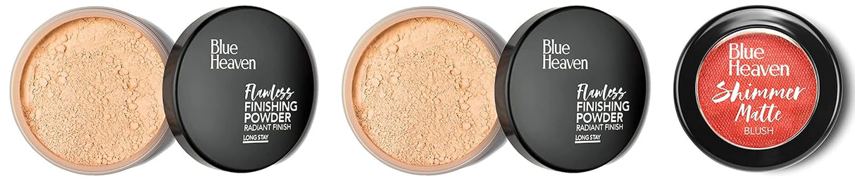 Blue Heaven Flawless Matte Finishing Powder For Normal Skin, Radiant Finish, Long Stay, Natural, 20Gm, Brown - Vamzn#