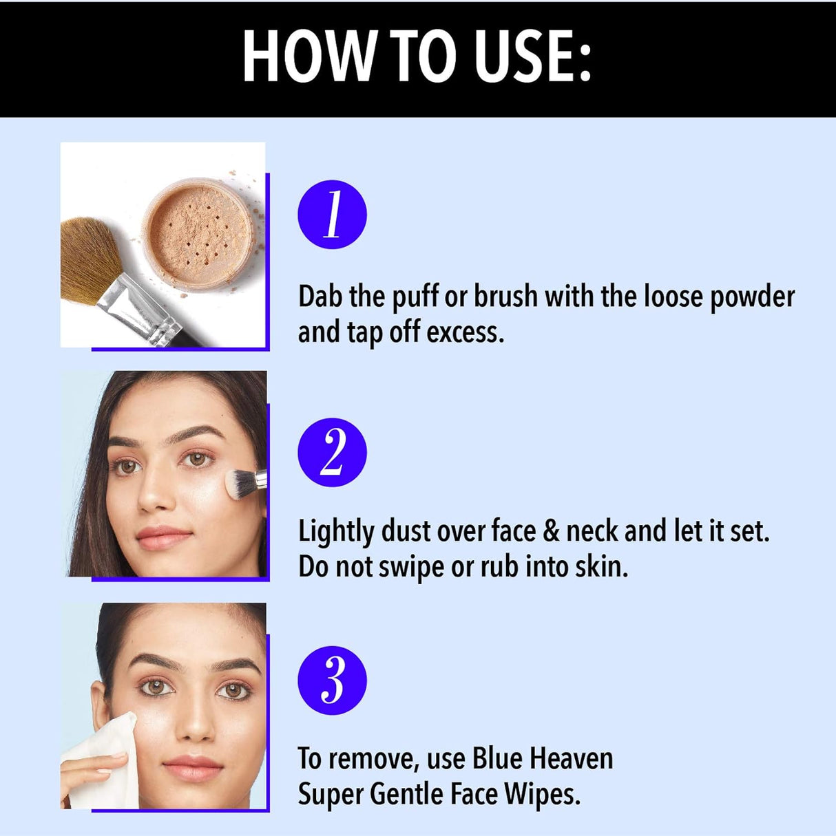 Blue Heaven Flawless Matte Finishing Powder For Normal Skin, Radiant Finish, Long Stay, Natural, 20Gm, Brown - Vamzn#