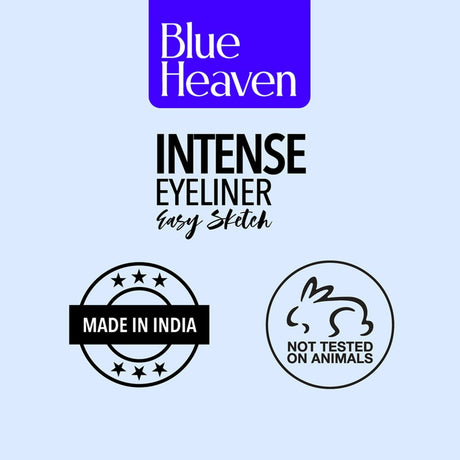 Blue Heaven Intense Eyeliner Pencil Easy Sketch, Black, 1Ml Matte Finish - Vamzn#