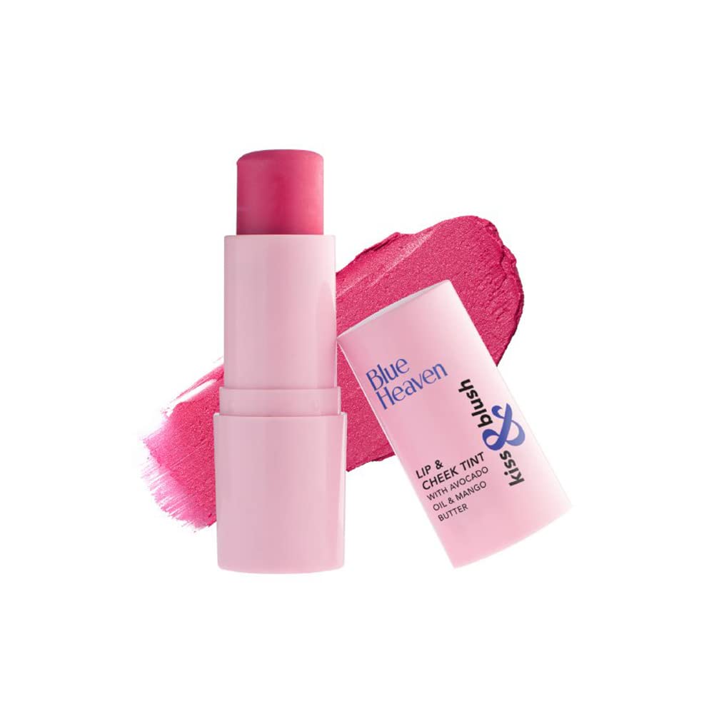 Blue Heaven Kiss & Blush, Lip, Cheek & Eyes Tint, Rosy Dusk, 8.5gm - Vamzn#