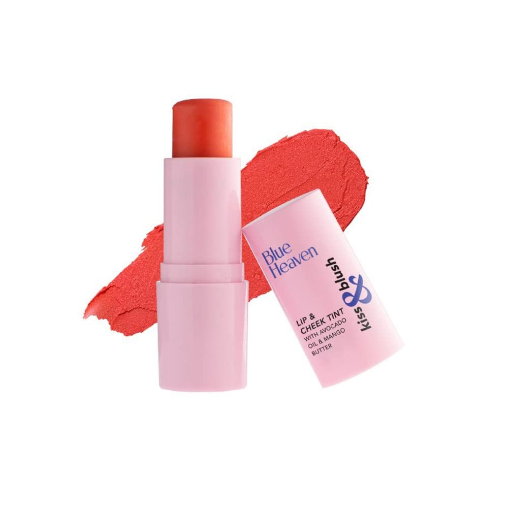 Blue Heaven Kiss & Blush, Lip, Cheek & Eyes Tint, Rosy Dusk, 8.5gm - Vamzn#