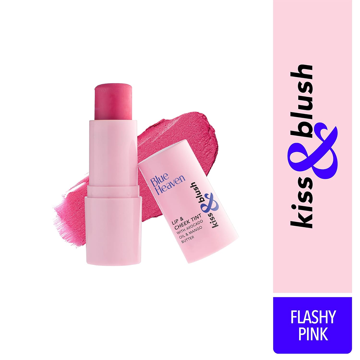 Blue Heaven Kiss & Blush, Lip, Cheek & Eyes Tint, Rosy Dusk, 8.5gm - Vamzn#