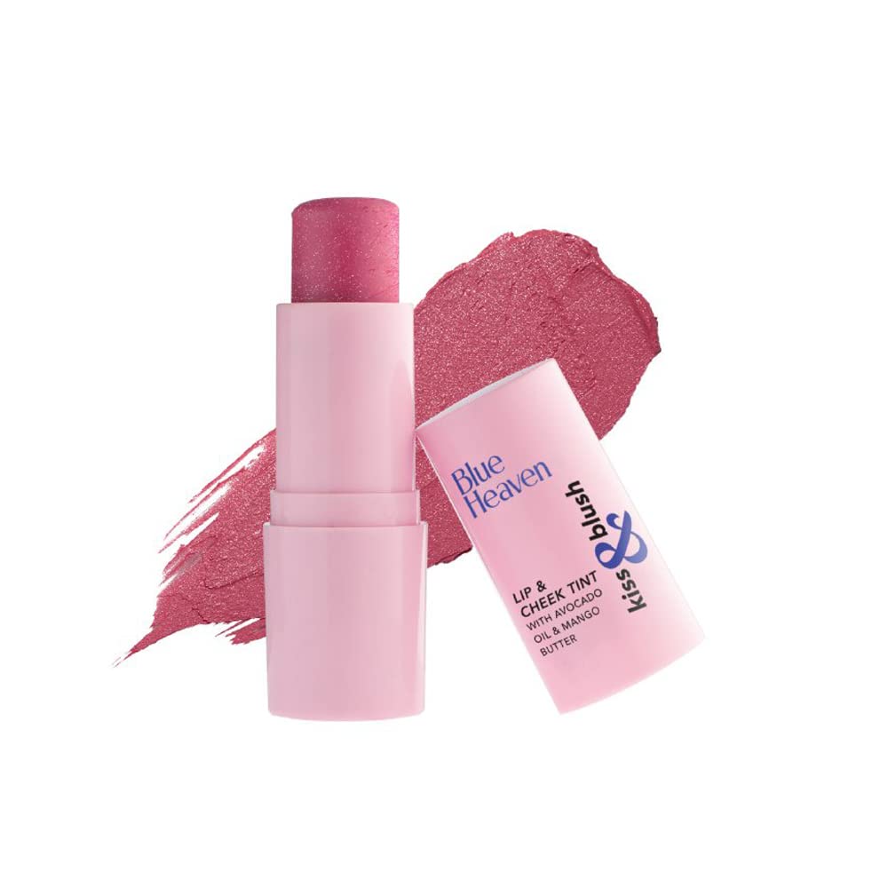 Blue Heaven Kiss & Blush, Lip, Cheek & Eyes Tint, Rosy Dusk, 8.5gm - Vamzn#