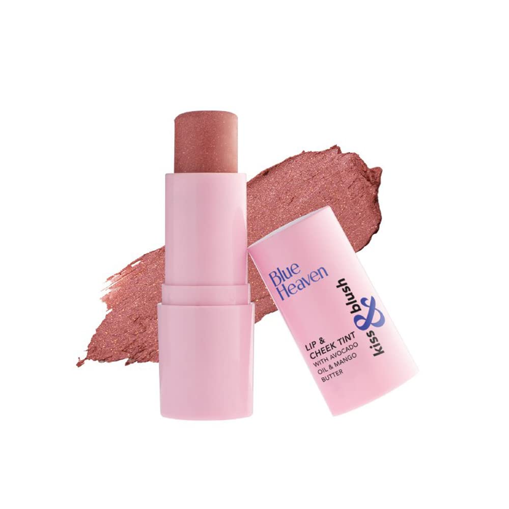 Blue Heaven Kiss & Blush, Lip, Cheek & Eyes Tint, Rosy Dusk, 8.5gm - Vamzn#