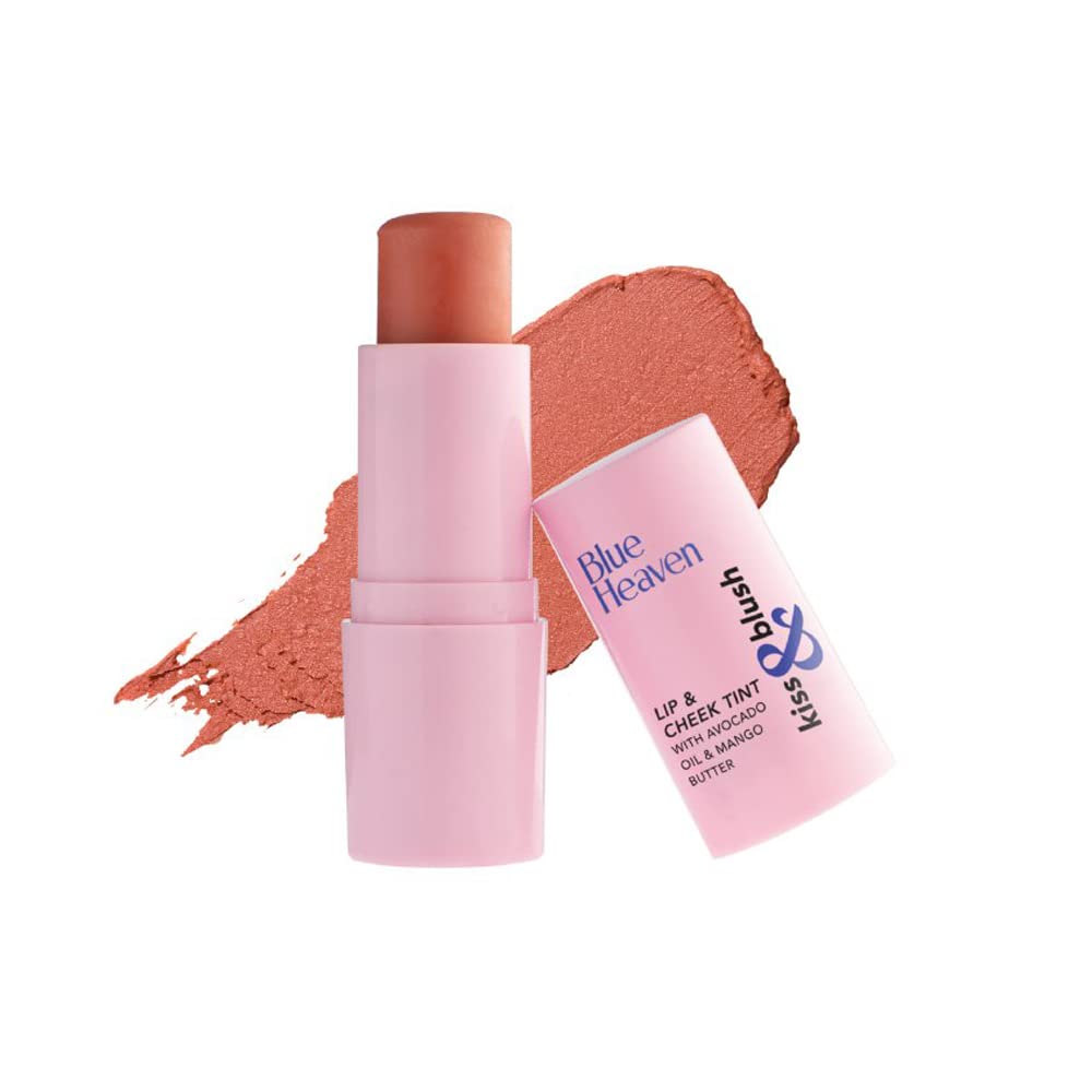 Blue Heaven Kiss & Blush, Lip, Cheek & Eyes Tint, Rosy Dusk, 8.5gm - Vamzn#