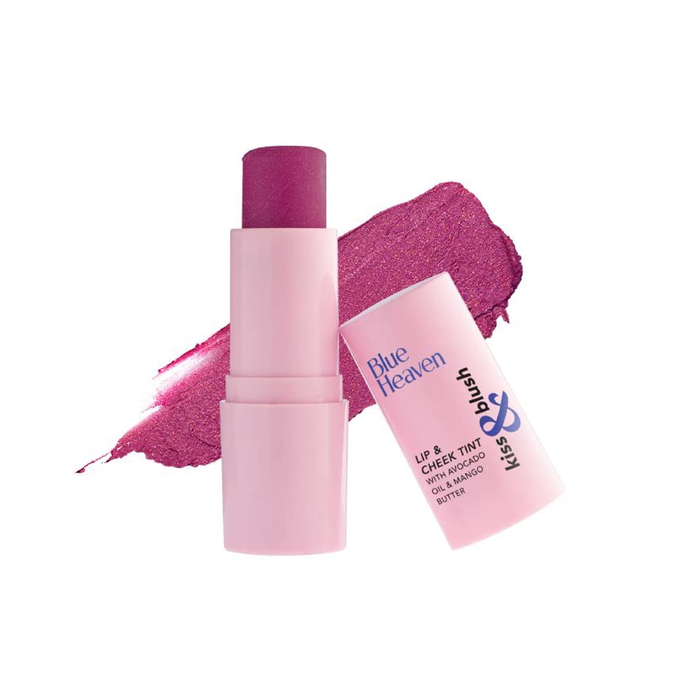 Blue Heaven Kiss & Blush, Lip, Cheek & Eyes Tint, Rosy Dusk, 8.5gm - Vamzn#