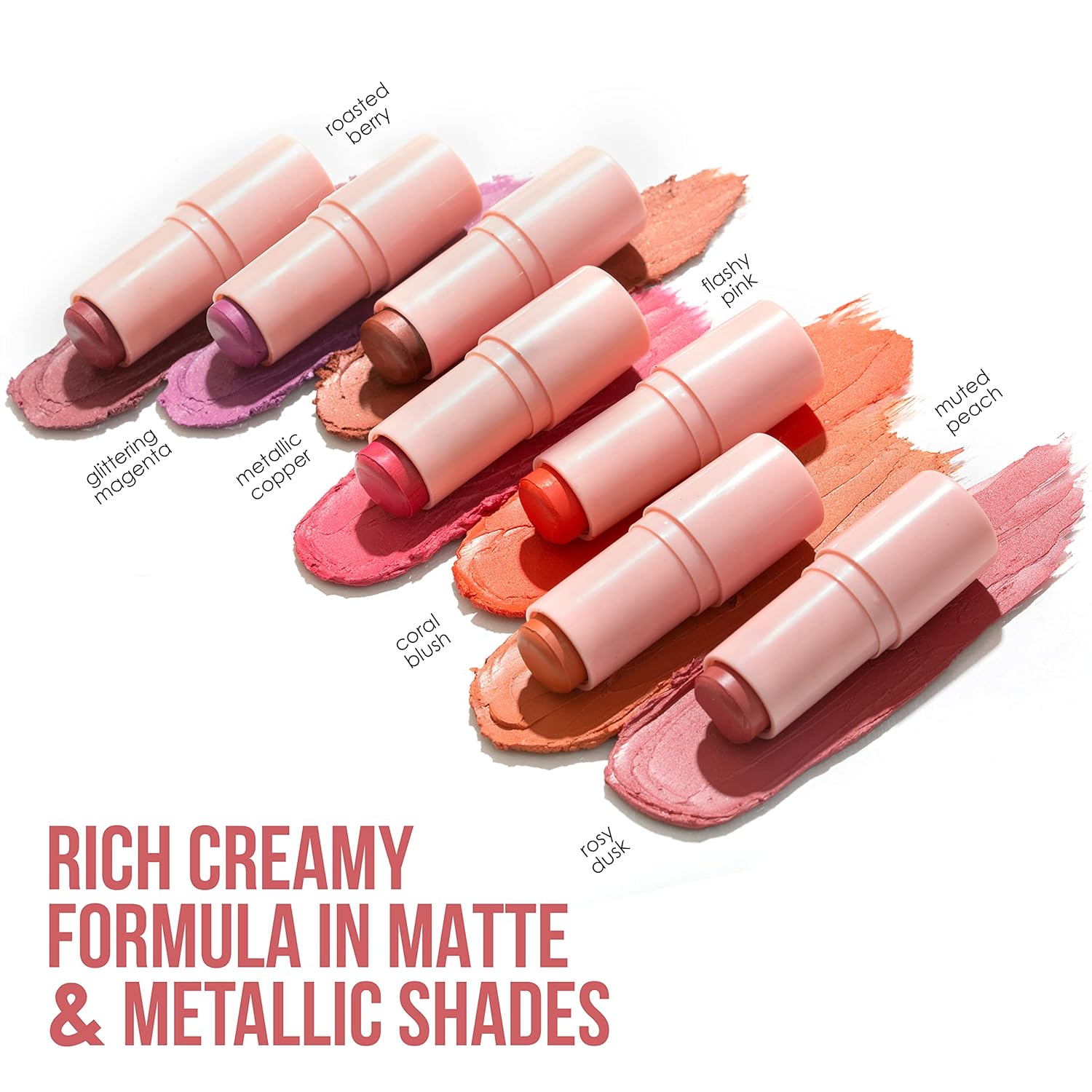 Blue Heaven Kiss & Blush, Lip, Cheek & Eyes Tint, Rosy Dusk, 8.5gm - Vamzn#