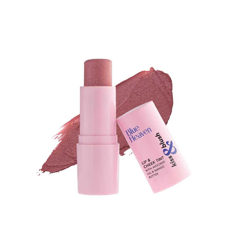 Blue Heaven Kiss & Blush, Lip, Cheek & Eyes Tint, Rosy Dusk, 8.5gm - Vamzn#