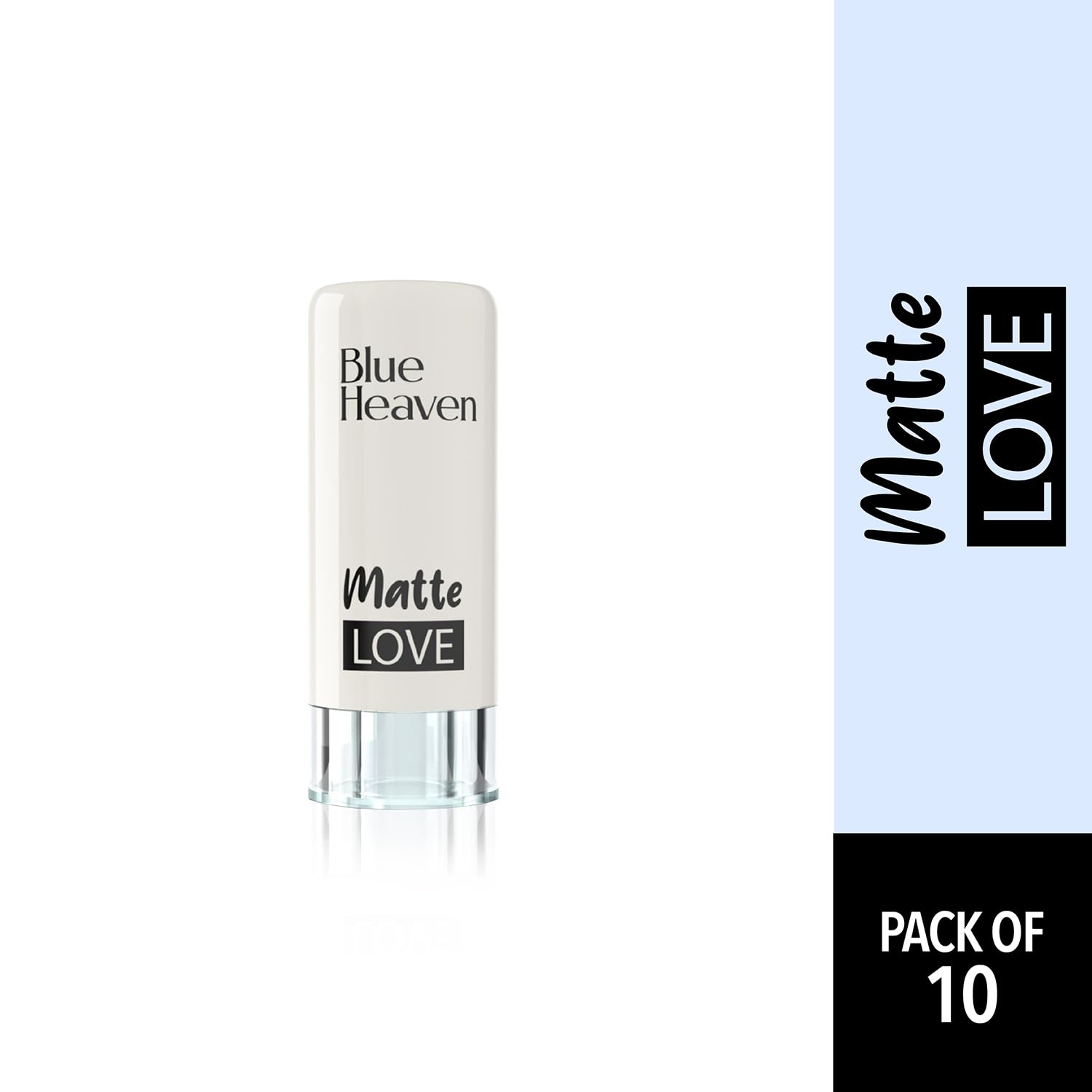 Blue Heaven Matte Love Mini Lipsticks pack of 10 | Long Lasting, Hydrating & Moisturizing Mini Roll on Lipsticks for Women | Soft - Matte Finish | 13g - Vamzn#
