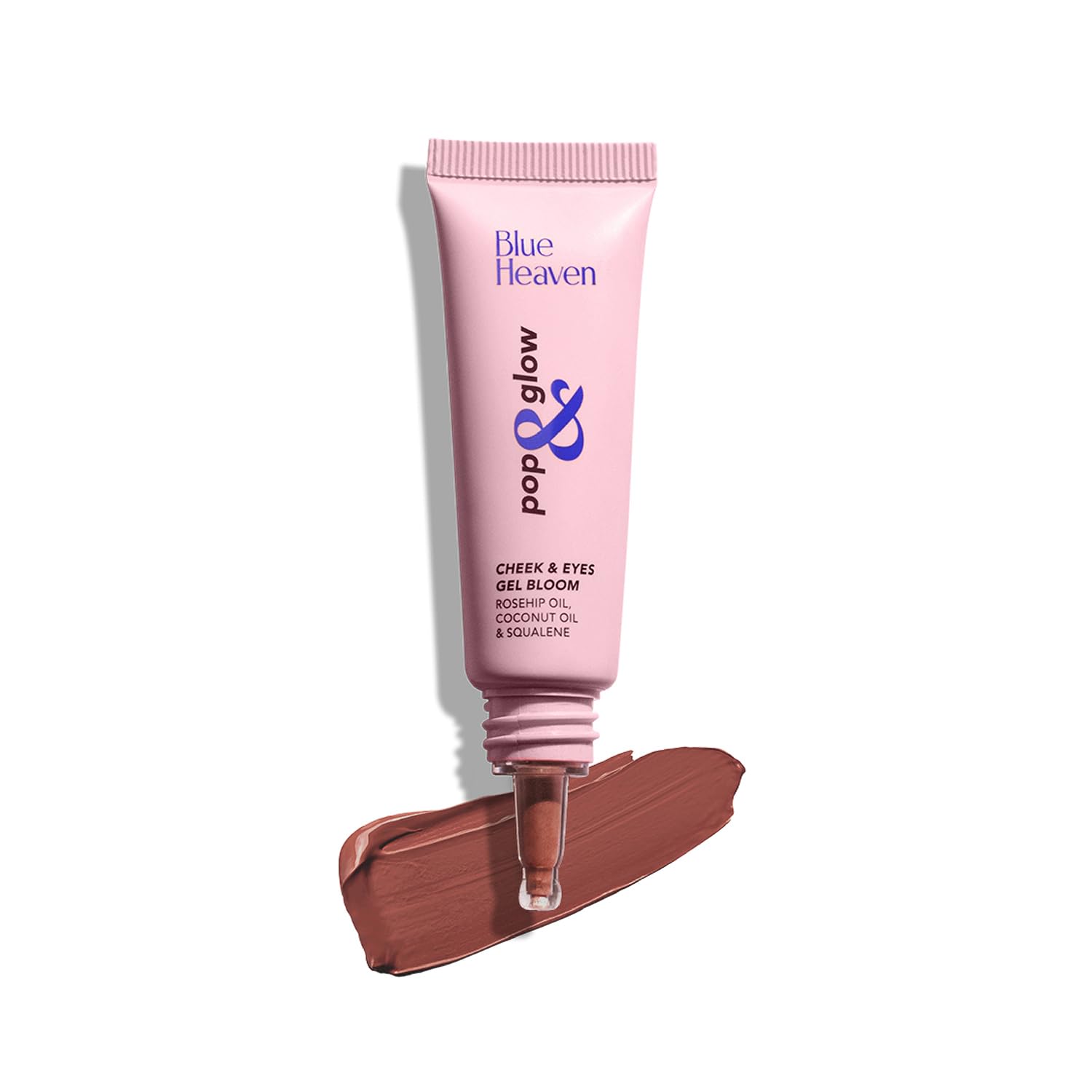 Blue Heaven Pop & Glow Eye & Cheek tint blusher for face makeup, Blush enriched with Rosehip and Coconut oil - Glam Pink, 12ml - Vamzn#