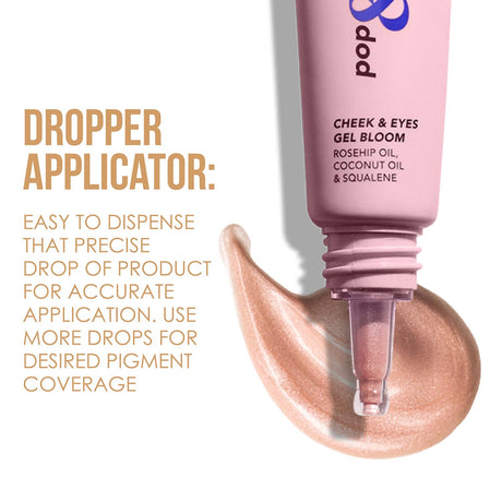 Blue Heaven Pop & Glow Eye & Cheek tint blusher for face makeup, Blush enriched with Rosehip and Coconut oil - Glam Pink, 12ml - Vamzn#