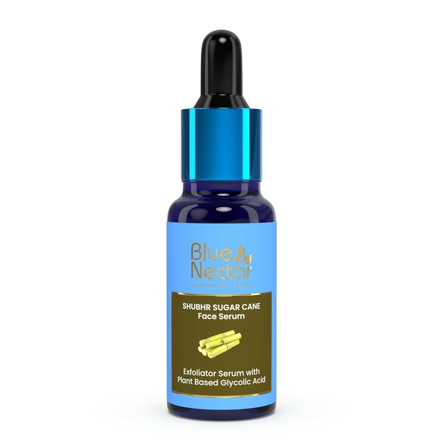Blue Nectar AHA Exfoliator for Face with Plant Based Glycolic Acid from Sugarcane for Deep Exfoliation - Vamzn#