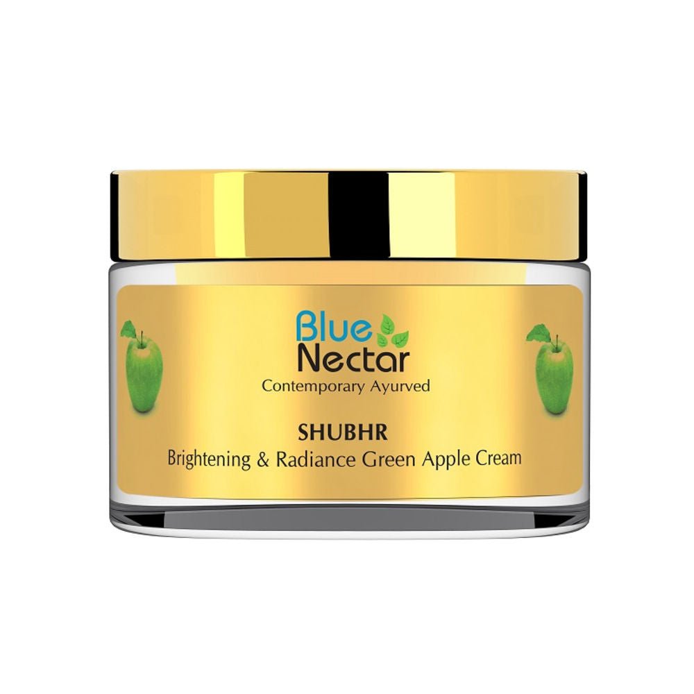 Blue Nectar Shubhr Brightening & Radiance Green Apple Cream for Women - Vamzn#