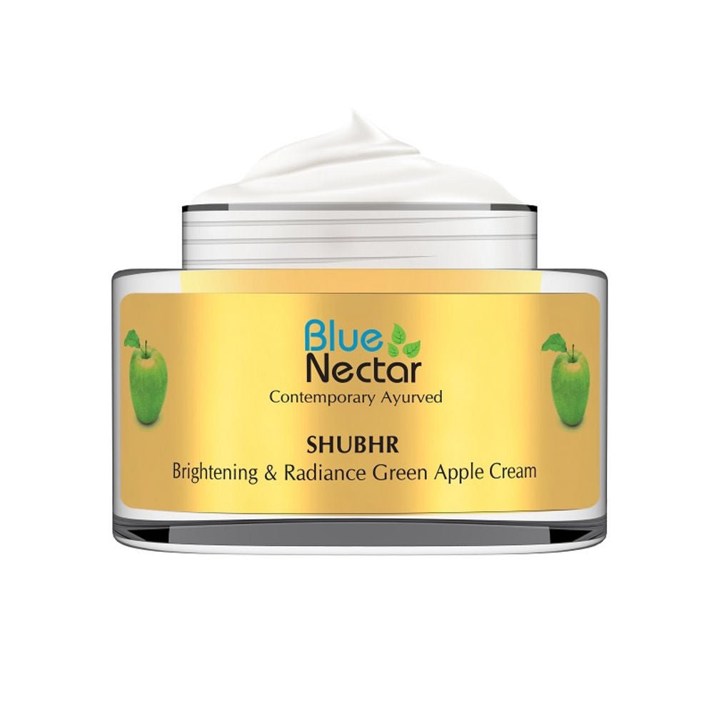 Blue Nectar Shubhr Brightening & Radiance Green Apple Cream for Women - Vamzn#