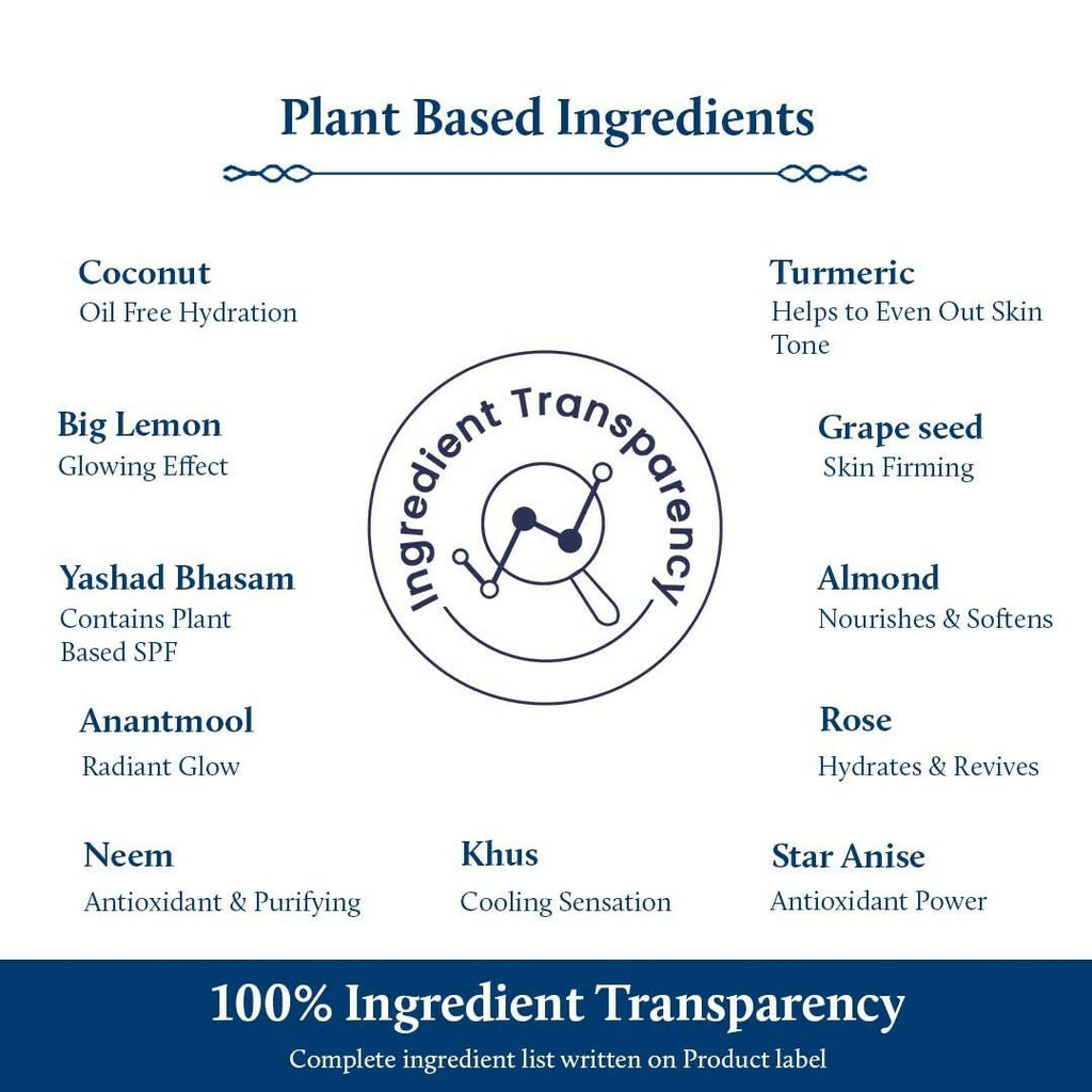 Blue Nectar Shubhr Jasmine & Coconut SPF 30 Sunscreen Face Cream for Plant Based Sun Protection - Vamzn#