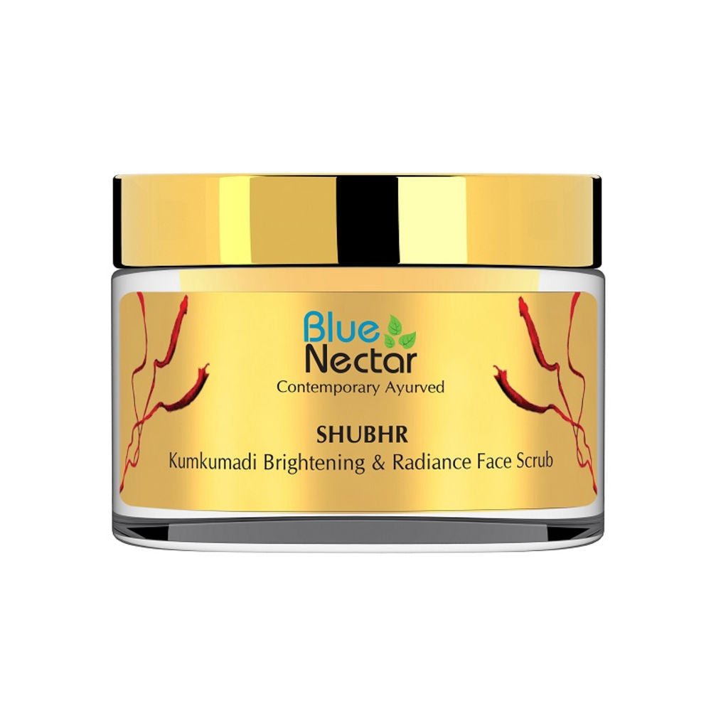 Blue Nectar Shubhr Kumkumadi Brightening & Radiance Face Scrub - Vamzn#