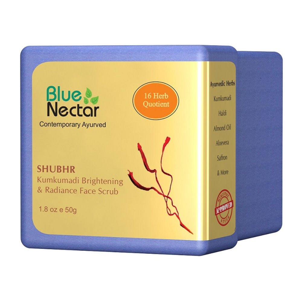 Blue Nectar Shubhr Kumkumadi Brightening & Radiance Face Scrub - Vamzn#