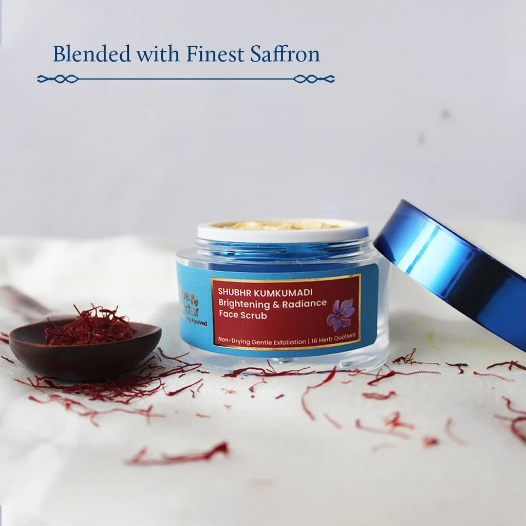 Blue Nectar Shubhr Kumkumadi Brightening & Radiance Face Scrub - Vamzn#