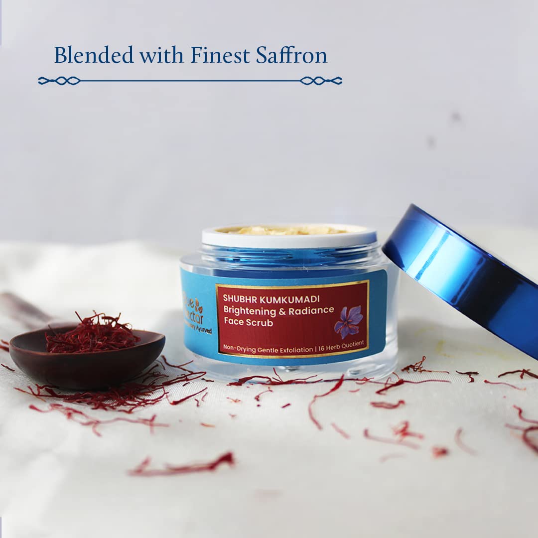 Blue Nectar Shubhr Kumkumadi Brightening & Radiance Face Scrub - Vamzn#