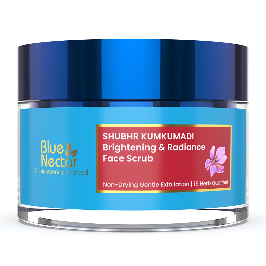 Blue Nectar Shubhr Kumkumadi Brightening & Radiance Face Scrub - Vamzn#