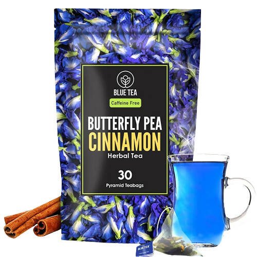 Blue Tea Butterfly Pea Cinnamon Herbal Tea Bags - Vamzn#