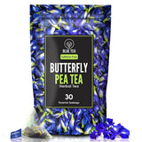 Blue Tea Butterfly Pea Herbal Tea Bags | Anti - Oxidant Rich Herbal Flower Based Caffeine Free - No Preservatives | Detox Tea Natural Premium Herbal Tea - Vamzn#