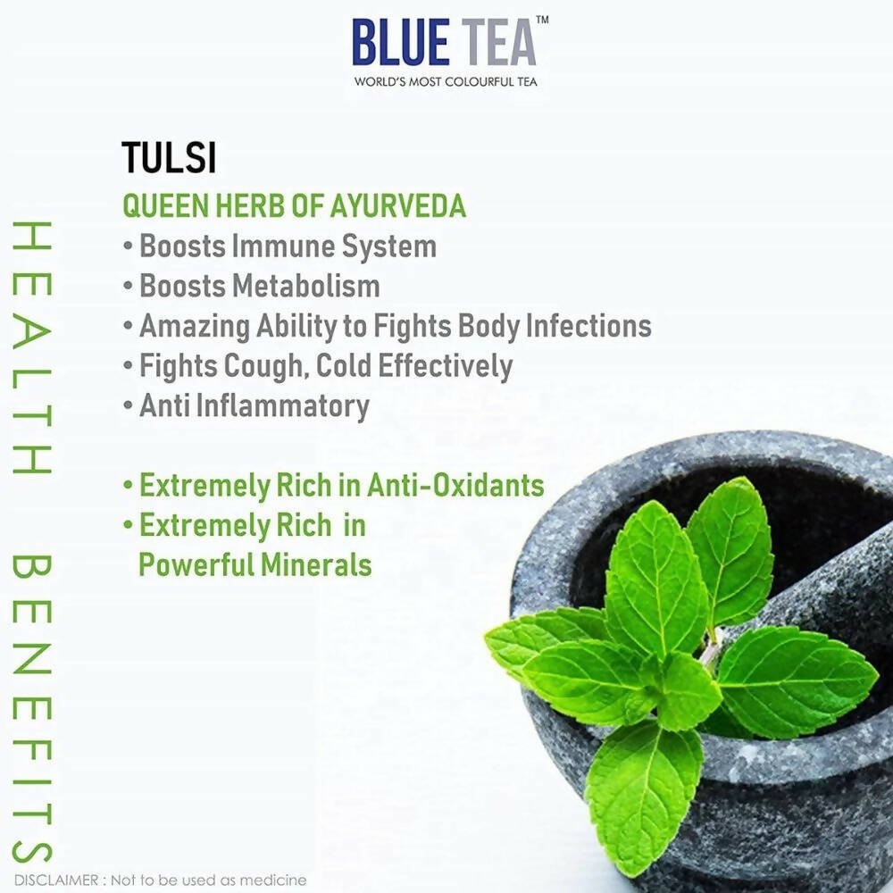 Blue Tea Organic Tulsi Green Tea - Vamzn#