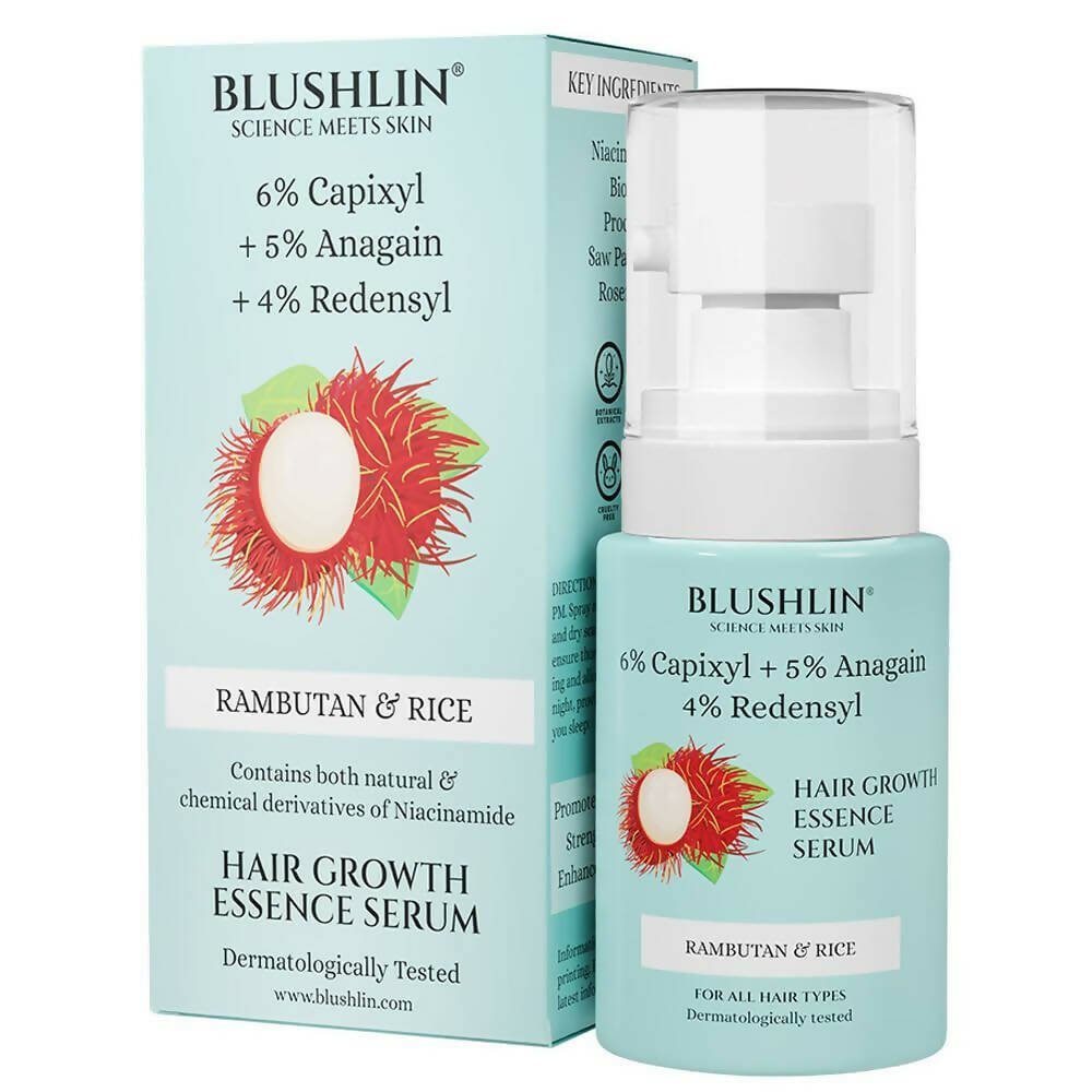 Blushlin Hair Growth Serum with 6% Capixyl, 4% Redensyl & 5% Anagain - Vamzn#