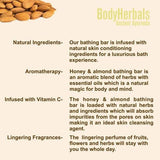 Bodyherbals Hydrating, Hand Made Honey Almond Bathing Bar - Vamzn#